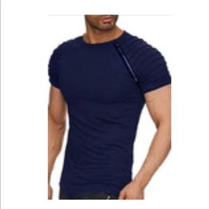 Celino Fitted T-Shirt in Navy Blue:: Brand New
